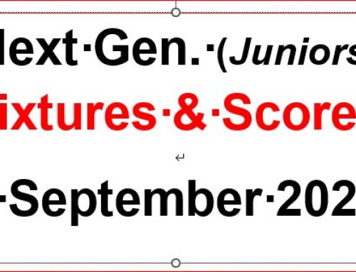 B U. Next Gen Fixtures & Results. 3 September 23