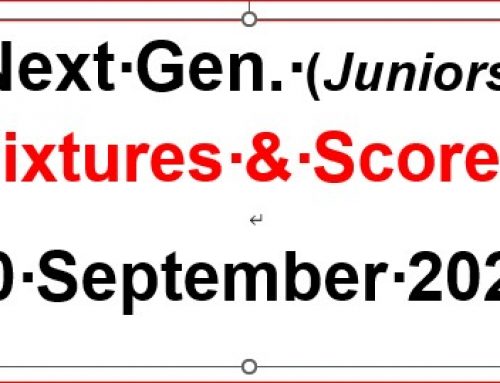 B U. Next Gen Fixtures & Results. 10 September 23