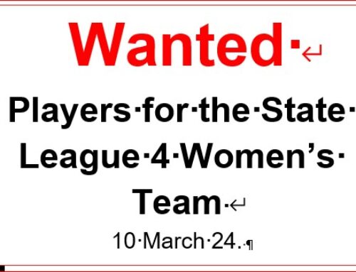 Women Players Wanted. 15 Apr 24