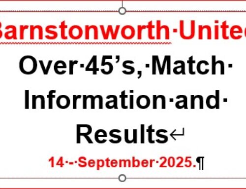 All Teams Match Day Information and Results: 14 Sep 2025