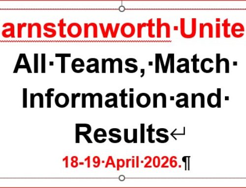 All Teams Match Day Information and Results: 18-19 Apr 2026