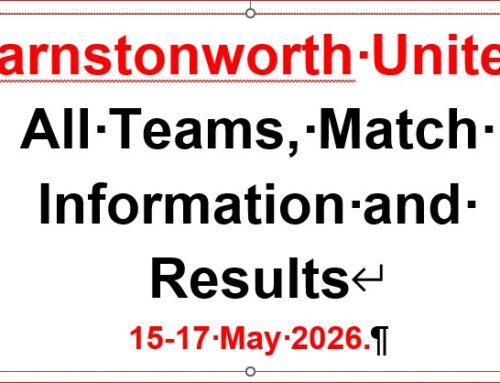 All Teams Match Day Information and Results: 15-17 May 2026