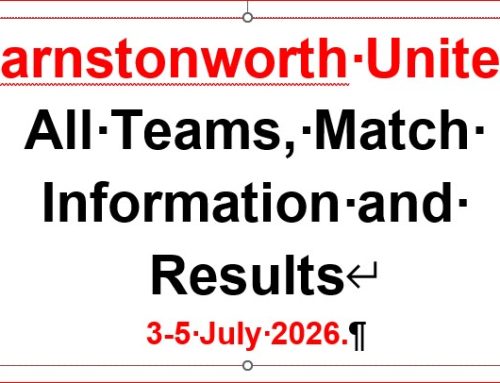 All Teams Match Day Information and Results: 3-5 July 2026